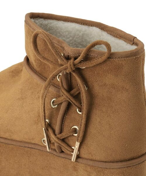ESPERANZA / エスペランサ ブーツ(ショート丈) | 厚底レースアップリボンフェイクムートンブーツ | 詳細21