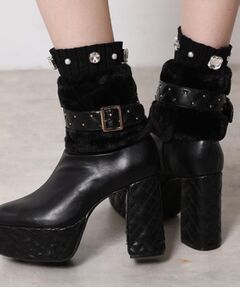 ESPERANZA / エスペランサ ブーツ（ショート丈） | 【ラク盛り／ショートブーツ】リピーター続出／脚長美脚 1足で８パターン楽しめる！マルチWAYショートブーツ