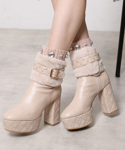 ESPERANZA / エスペランサ ブーツ（ショート丈） | 【ラク盛り／ショートブーツ】リピーター続出／脚長美脚 1足で８パターン楽しめる！マルチWAYショートブーツ | 詳細1