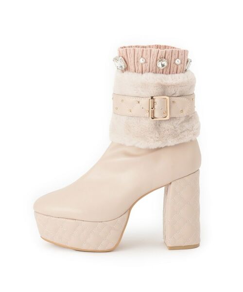 ESPERANZA / エスペランサ ブーツ（ショート丈） | 【ラク盛り／ショートブーツ】リピーター続出／脚長美脚 1足で８パターン楽しめる！マルチWAYショートブーツ | 詳細10