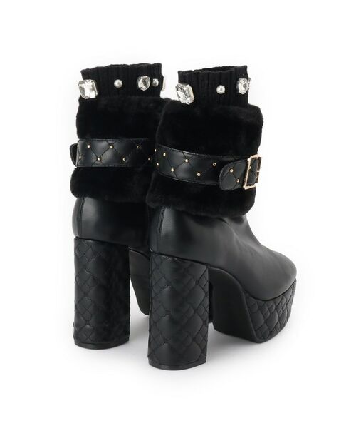 ESPERANZA / エスペランサ ブーツ（ショート丈） | 【ラク盛り／ショートブーツ】リピーター続出／脚長美脚 1足で８パターン楽しめる！マルチWAYショートブーツ | 詳細12