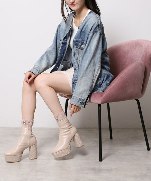 ESPERANZA / エスペランサ ブーツ（ショート丈） | 【ラク盛り／ショートブーツ】リピーター続出／脚長美脚 1足で８パターン楽しめる！マルチWAYショートブーツ | 詳細2