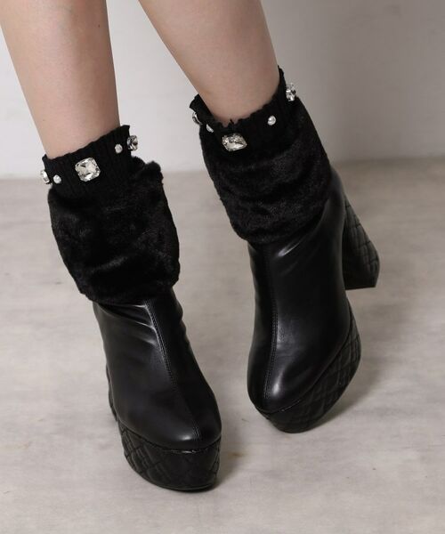 ESPERANZA / エスペランサ ブーツ（ショート丈） | 【ラク盛り／ショートブーツ】リピーター続出／脚長美脚 1足で８パターン楽しめる！マルチWAYショートブーツ | 詳細4