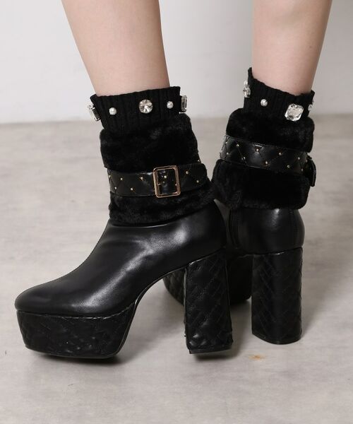 ESPERANZA / エスペランサ ブーツ（ショート丈） | 【ラク盛り／ショートブーツ】リピーター続出／脚長美脚 1足で８パターン楽しめる！マルチWAYショートブーツ | 詳細5