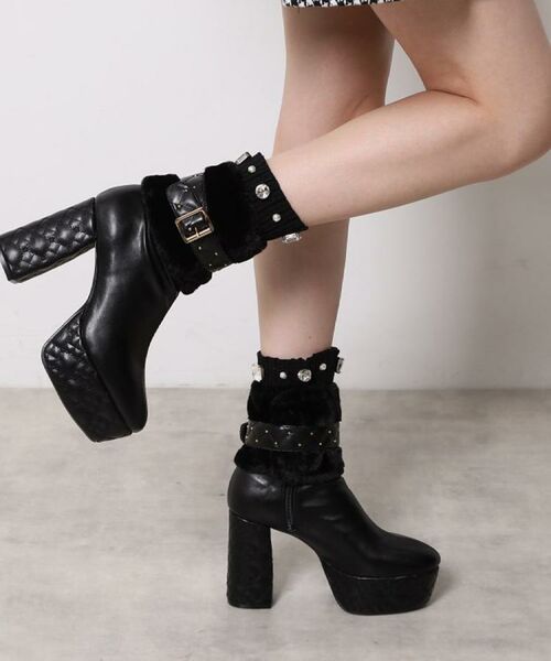 ESPERANZA / エスペランサ ブーツ（ショート丈） | 【ラク盛り／ショートブーツ】リピーター続出／脚長美脚 1足で８パターン楽しめる！マルチWAYショートブーツ | 詳細6