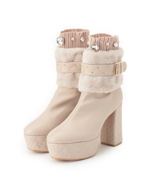 ESPERANZA / エスペランサ ブーツ（ショート丈） | 【ラク盛り／ショートブーツ】リピーター続出／脚長美脚 1足で８パターン楽しめる！マルチWAYショートブーツ | 詳細8