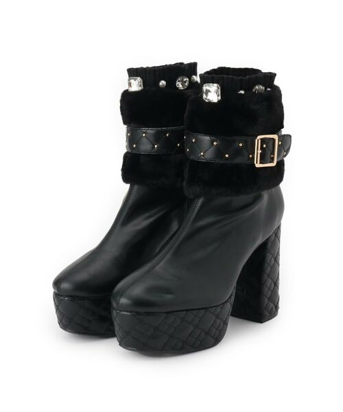 ESPERANZA / エスペランサ ブーツ（ショート丈） | 【ラク盛り／ショートブーツ】リピーター続出／脚長美脚 1足で８パターン楽しめる！マルチWAYショートブーツ | 詳細9