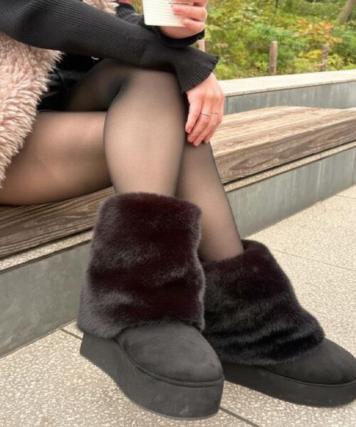 ESPERANZA / エスペランサ ブーツ(ショート丈) | 【EC先行販売】フェイクファー付き2WAYムートン調ブーツ | 詳細21