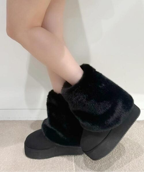 ESPERANZA / エスペランサ ブーツ(ショート丈) | 【EC先行販売】フェイクファー付き2WAYムートン調ブーツ | 詳細23