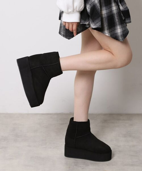 ESPERANZA / エスペランサ ブーツ(ショート丈) | 【EC先行販売】フェイクファー付き2WAYムートン調ブーツ | 詳細24