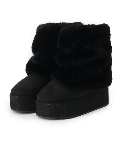 ESPERANZA / エスペランサ ブーツ(ショート丈) | 【EC先行販売】フェイクファー付き2WAYムートン調ブーツ | 詳細30