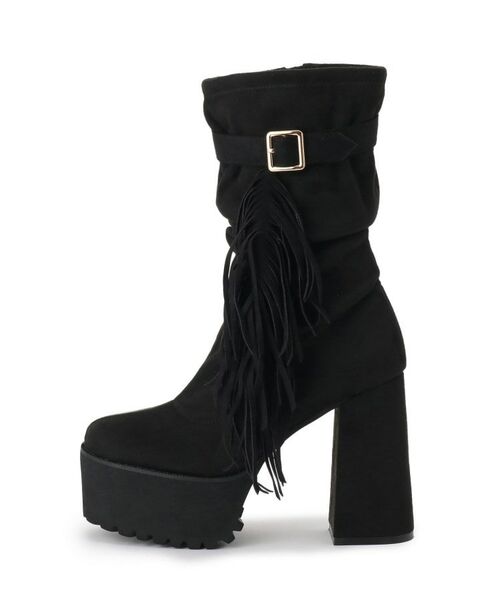 ESPERANZA / エスペランサ ブーツ（ショート丈） | 【EC&SHIBUYA109店限定モデル】厚底フリンジ3WAYショートブーツ | 詳細10