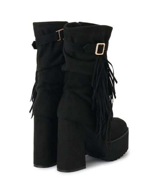 ESPERANZA / エスペランサ ブーツ（ショート丈） | 【EC&SHIBUYA109店限定モデル】厚底フリンジ3WAYショートブーツ | 詳細11