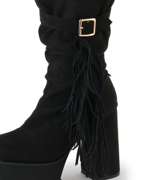 ESPERANZA / エスペランサ ブーツ（ショート丈） | 【EC&SHIBUYA109店限定モデル】厚底フリンジ3WAYショートブーツ | 詳細14