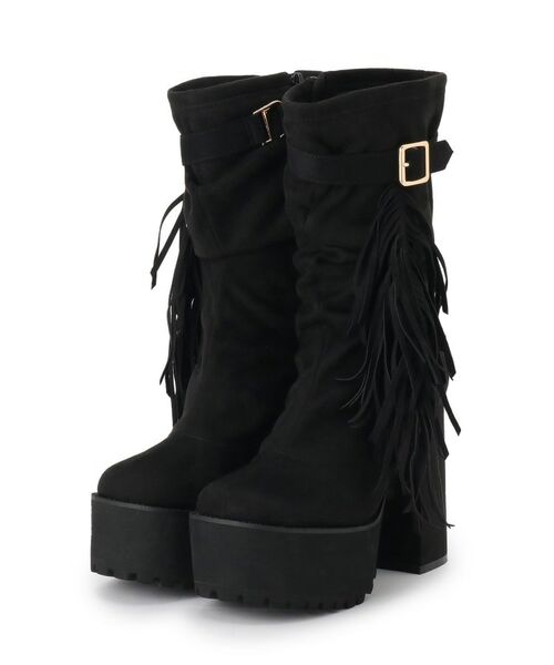 ESPERANZA / エスペランサ ブーツ（ショート丈） | 【EC&SHIBUYA109店限定モデル】厚底フリンジ3WAYショートブーツ | 詳細8