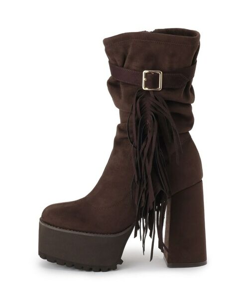 ESPERANZA / エスペランサ ブーツ（ショート丈） | 【EC&SHIBUYA109店限定モデル】厚底フリンジ3WAYショートブーツ | 詳細9