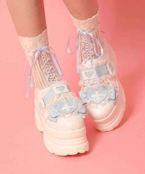 ESPERANZA / エスペランサ スニーカー | 夢見るシリーズ厚底天使スニーカー(ブルー(092))