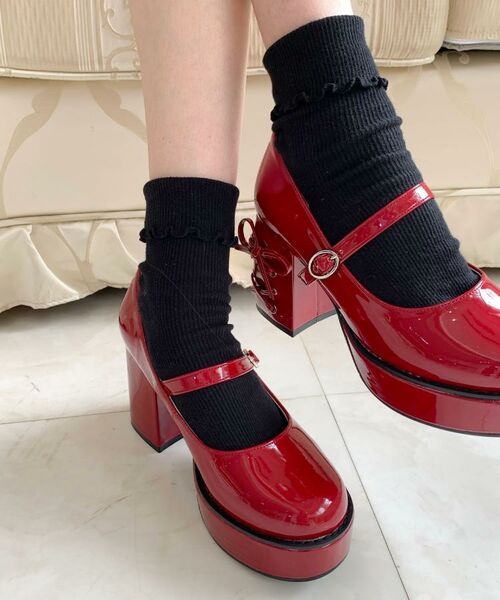 ESPERANZA / エスペランサ パンプス | 厚底ヒールレースアップパンプス | 詳細5