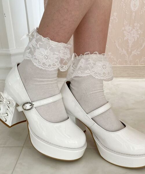 ESPERANZA / エスペランサ パンプス | 厚底ヒールレースアップパンプス | 詳細9