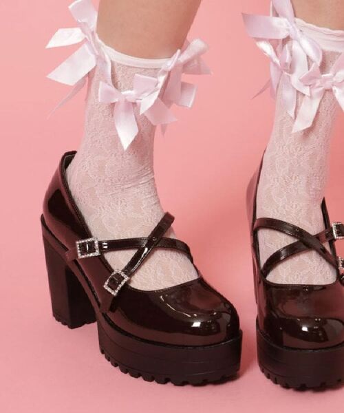 ESPERANZA / エスペランサ パンプス | 厚底キラキラダブルストラップパンプス | 詳細17