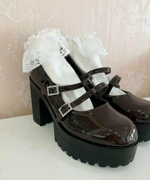 ESPERANZA / エスペランサ パンプス | 厚底キラキラダブルストラップパンプス | 詳細2