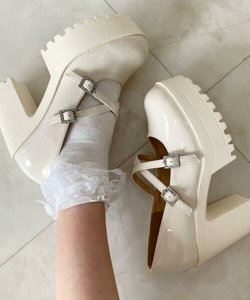 ESPERANZA / エスペランサ パンプス | 厚底キラキラダブルストラップパンプス | 詳細8