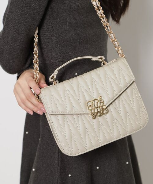 ESPERANZA / エスペランサ ショルダーバッグ | プレート2wayショルダー(アイボリー(004))