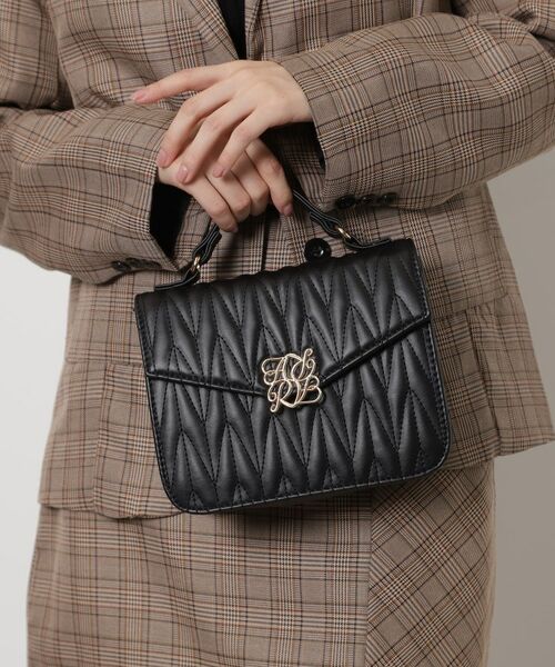 ESPERANZA / エスペランサ ショルダーバッグ | プレート2wayショルダー(ブラック(019))