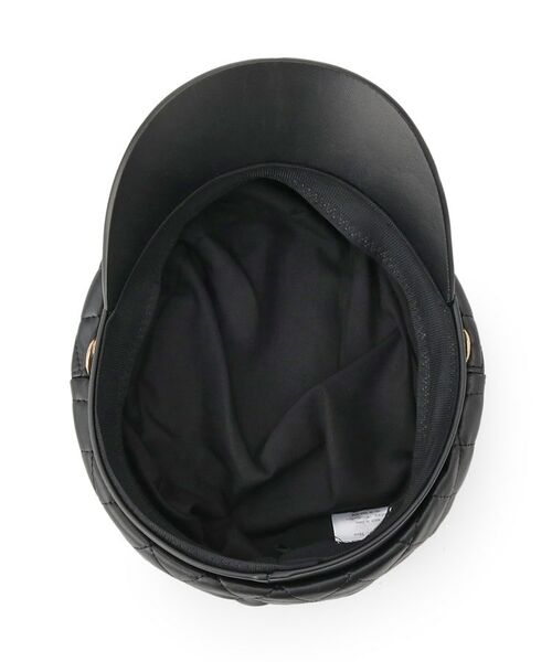 ESPERANZA / エスペランサ ハンチング・キャスケット・ベレー帽 | レザー調キルトマリンキャスケット | 詳細5