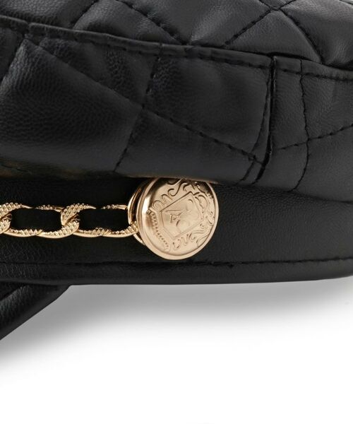 ESPERANZA / エスペランサ ハンチング・キャスケット・ベレー帽 | レザー調キルトマリンキャスケット | 詳細7