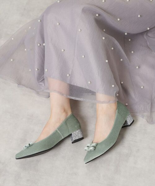 ESPERANZA / エスペランサ パンプス | ラメベルベットダブルリボンパンプス | 詳細16