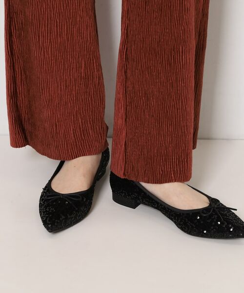 ESPERANZA / エスペランサ パンプス | ポインテッドリボンバレエパンプス(ブラック(319))