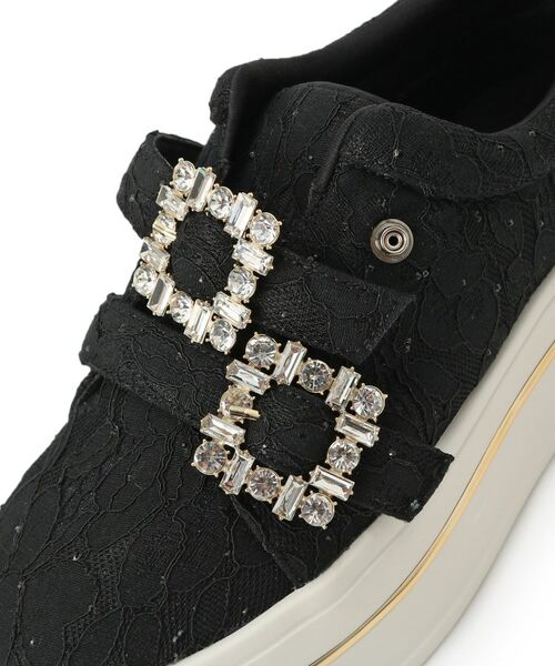 ESPERANZA / エスペランサ スニーカー | ビジューバックルWストラップレーススニーカー | 詳細17