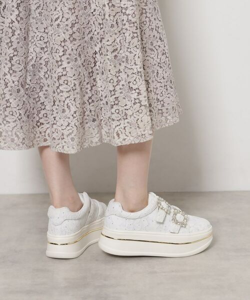 ESPERANZA / エスペランサ スニーカー | ビジューバックルWストラップレーススニーカー | 詳細2