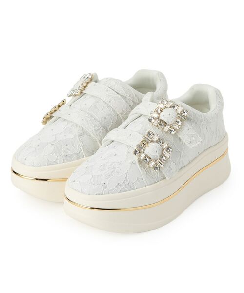 ESPERANZA / エスペランサ スニーカー | ビジューバックルWストラップレーススニーカー | 詳細7