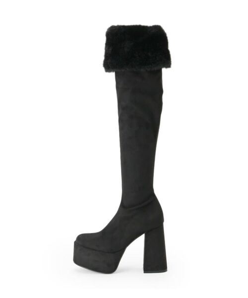 ESPERANZA / エスペランサ ブーツ(ショート丈) | 【ラク盛り/ニーハイブーツ】リピーター続出/脚長美脚 ふわもこ2WAYニーハイブーツ | 詳細14