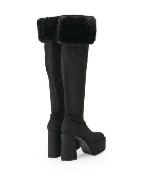 ESPERANZA / エスペランサ ブーツ(ショート丈) | 【ラク盛り/ニーハイブーツ】リピーター続出/脚長美脚 ふわもこ2WAYニーハイブーツ | 詳細17