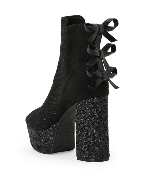 ESPERANZA / エスペランサ ブーツ（ショート丈） | 【Holiday Collection】ラク盛りバックリボングリッターヒールショートブーツ | 詳細19