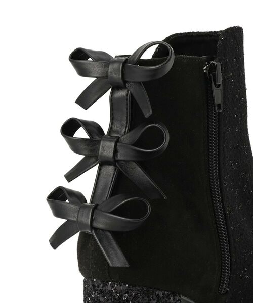 ESPERANZA / エスペランサ ブーツ（ショート丈） | 【Holiday Collection】ラク盛りバックリボングリッターヒールショートブーツ | 詳細20