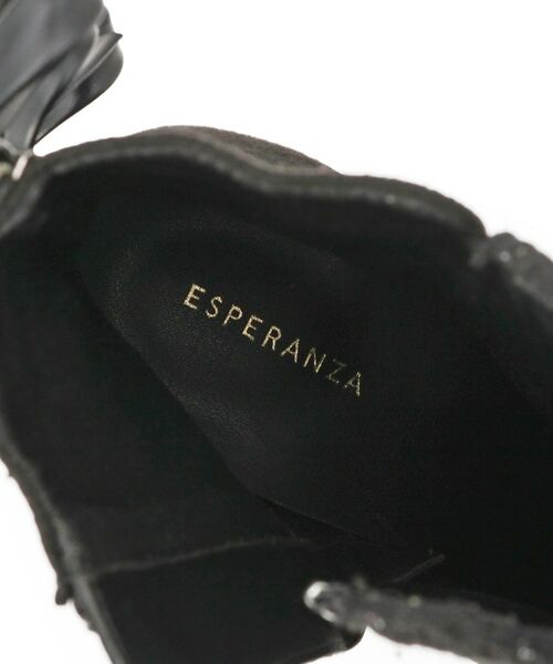 ESPERANZA / エスペランサ ブーツ（ショート丈） | 【Holiday Collection】ラク盛りバックリボングリッターヒールショートブーツ | 詳細21