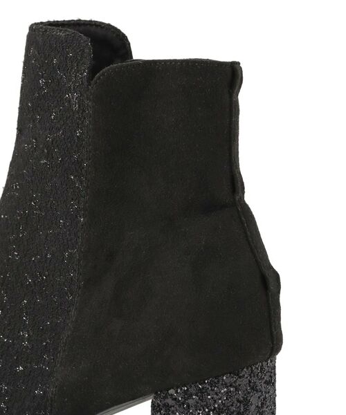 ESPERANZA / エスペランサ ブーツ（ショート丈） | 【Holiday Collection】ラク盛りバックリボングリッターヒールショートブーツ | 詳細24