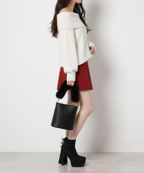 ESPERANZA / エスペランサ ブーツ（ショート丈） | 【Holiday Collection】ラク盛りバックリボングリッターヒールショートブーツ | 詳細7