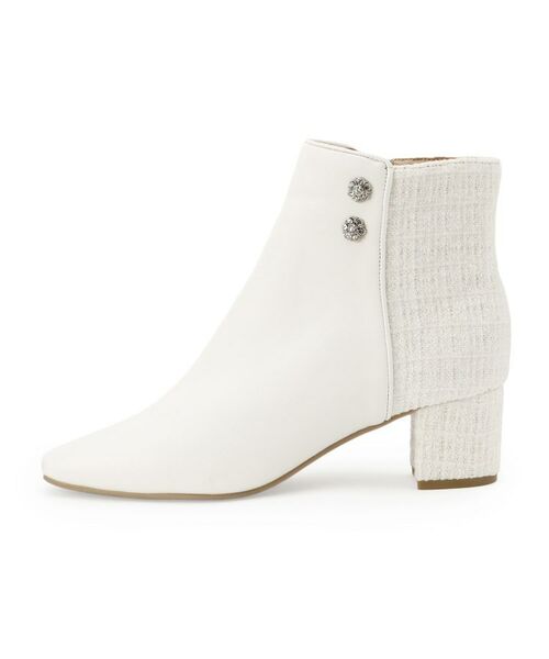 ESPERANZA / エスペランサ ブーツ(ショート丈) | ビジュー付きツイードショートブーツ | 詳細13