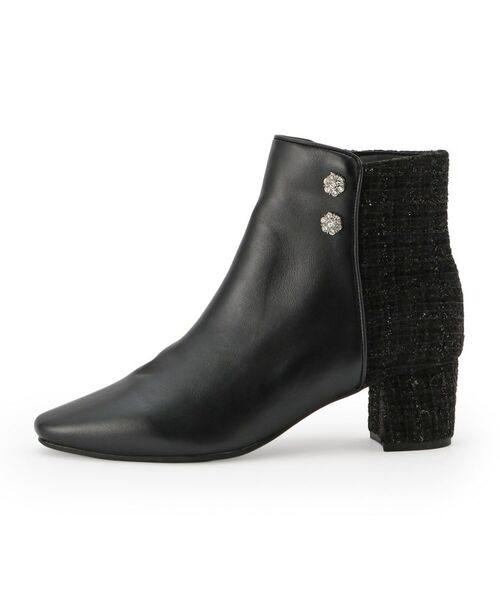 ESPERANZA / エスペランサ ブーツ(ショート丈) | ビジュー付きツイードショートブーツ | 詳細15