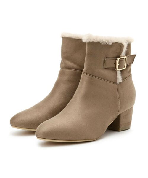 ESPERANZA / エスペランサ ブーツ(ショート丈) | 折り返しフェイクファー2WAYショートブーツ | 詳細12