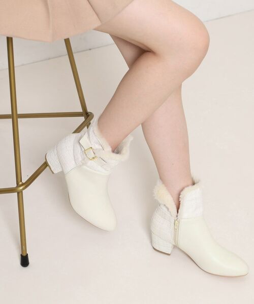 ESPERANZA / エスペランサ ブーツ(ショート丈) | 折り返しフェイクファー2WAYショートブーツ | 詳細2