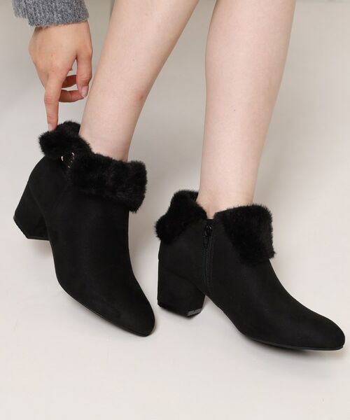 ESPERANZA / エスペランサ ブーツ(ショート丈) | 折り返しフェイクファー2WAYショートブーツ | 詳細4
