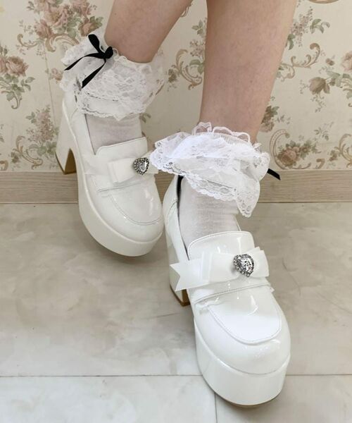 ESPERANZA / エスペランサ パンプス | 2WAYリボン付き厚底ローファー | 詳細10