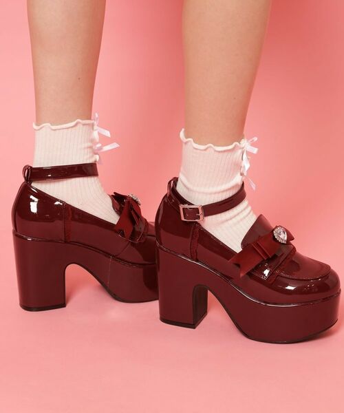 ESPERANZA / エスペランサ パンプス | 2WAYリボン付き厚底ローファー | 詳細23