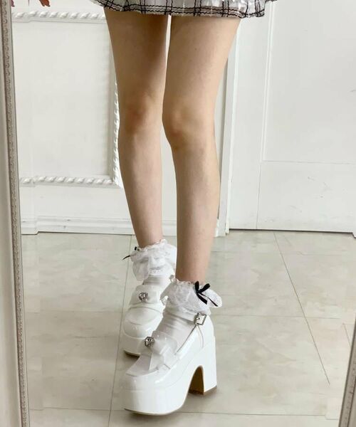 ESPERANZA / エスペランサ パンプス | 2WAYリボン付き厚底ローファー | 詳細8